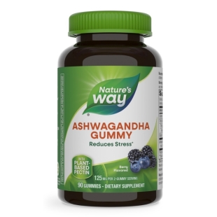 Ashwagandha Gummy Nature's Way, 125 mg, 90 jeleuri, Secom