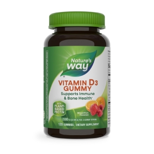 Vitamina D3 Gummy 1000 UI Nature's Way, 120 jeleuri, Secom