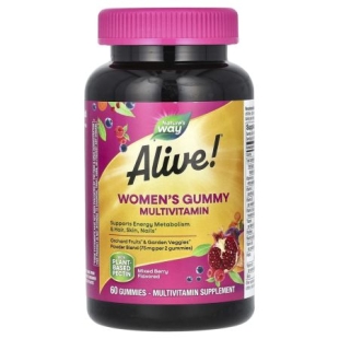 Alive Women's Gummy Multivitamin Nature's Way, 60 jeleuri, Secom