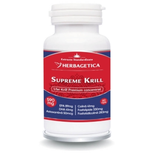 Supreme Krill Omega 3 Forte, 60 capsule, Herbagetica