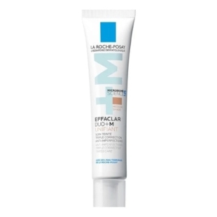 Gel-crema anti-imperfectiuni cu pigment de culoare, Nuanta Medium, Effaclar Duo+M, 40 ml, La Roche-Posay