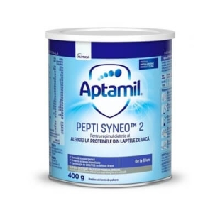 Lapte praf Aptamil Pepti Syneo 2, 6-12 luni, 400g, Nutricia