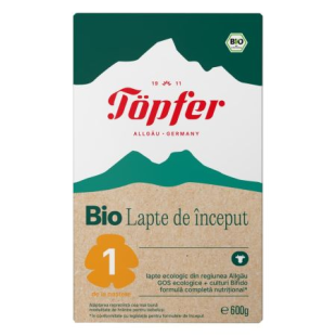 Lactana Bio 1 formula pentru alimentatia artificiala, 600g, Topfer