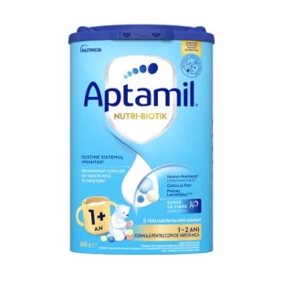 Lapte praf Aptamil Junior 1 plus Nutri-Biotik, 1-2 ani, 800g, Nutricia
