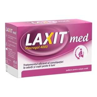 Pulbere pentru solutie orala Laxit Med, 5g, 20 plicuri, Fiterman Pharma