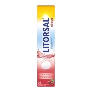Litorsal cu aroma de cirese, 24 comprimate efervescente, Zdrovit