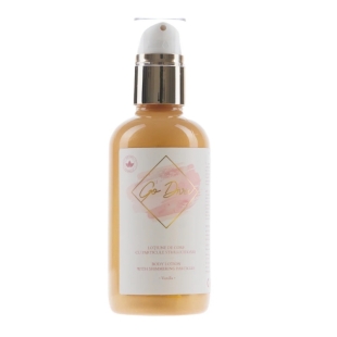 Lotiune de corp cu particule stralucitoare Vanilie Go Diva, 250 ml, Girl Own Cosmetics