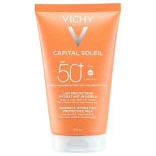 Lotiune hidratanta invizibila pentru fata si corp, SPF 50+ Capital Soleil, 150 ml, Vichy