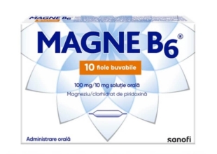 Magne B6, 100 mg/10 mg, 10 fiole, Sanofi