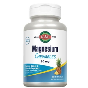 Magnesium Chewable 60 mg Kal, 90 tablete masticabile, Secom