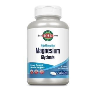 Magnesium Glycinate ActivGels Kal, 90 capsule gelatinoase moi, Secom
