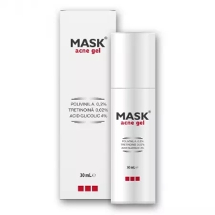 Gel pentru tratamentul comedoanelor inchise si deschise Mask Acne, 30 ml, Meditrina Pharmaceuticals