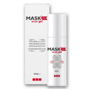 Gel pentru tratamentul acneei inflamatorii Mask Plus, 30 ml, Meditrina Pharmaceuticals