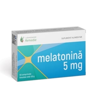 Melatonina 5 mg, 40 comprimate, Remedia