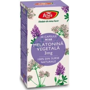 Melatonina vegetala 3mg 20caps, Fares