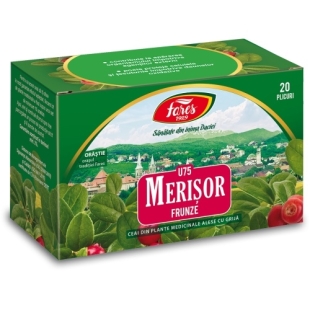 Ceai merisor frunze U75, 20 plicuri, Fares