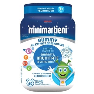 Minimartieni Gummy cu echinacea, 60 jeleuri, Walmark