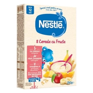 8 cereale cu fructe, +12 luni, 250 g, Nestle