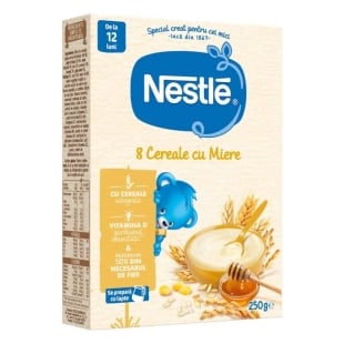 8 cereale cu miere, +12 luni, 250 g, Nestle