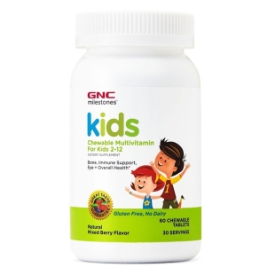 Multivitamine pentru copii 2-12 ani Milestones Kids, 60 tablete, GNC