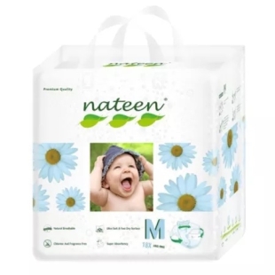Scutece hipoalergenice nr. 3, 4-9 kg, Premium Line 3D Flex & Fit, 18 bucati, Nateen
