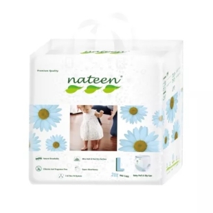 Scutece Pants hipoalergenice nr. 4, 9-14 kg, Premium Line 3D Flex & Fit, 20 bucati, Nateen