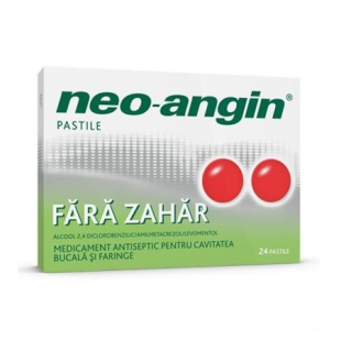 Neo-Angin fara zahar, 24 pastile, Divapharma