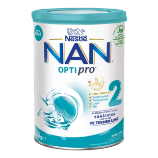 Nestle - Nan 2 Optipro HMO lapte praf pentru copii de la 6 luni 400g