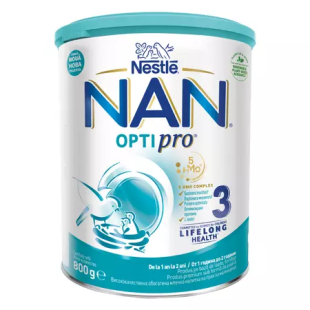 Nestle - Nan 3 Optipro HMO lapte praf pentru copii de la 12 luni 800g