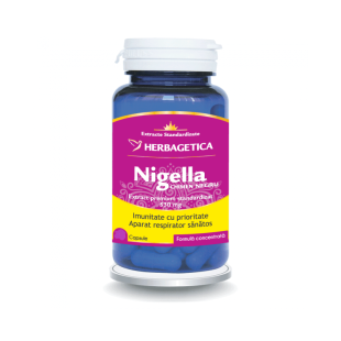 Nigella chimen negru, 60 capsule, Herbagetica