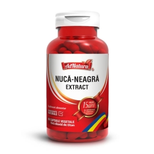 Nuca neagra extract, 60 capsule, AdNatura