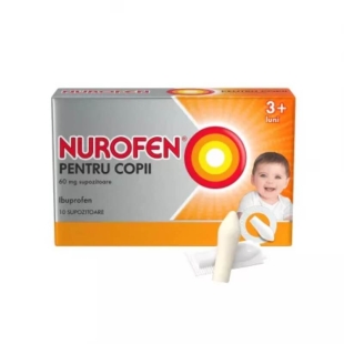 Nurofen pentru copii 3 luni+, 60 mg, 10 supozitoare, Reckitt Benckiser