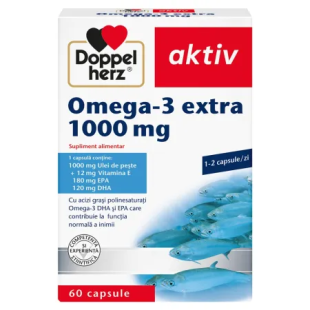 Aktiv Omega-3 Extra, 1000mg 60caps, Doppelherz