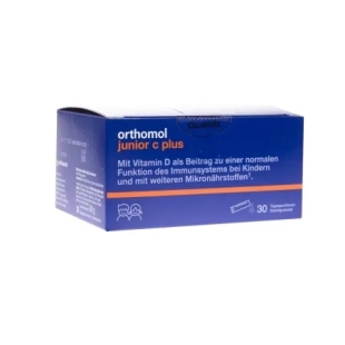 Junior C Plus cu aroma de zmeura si lamaie, 30 plicuri, Orthomol