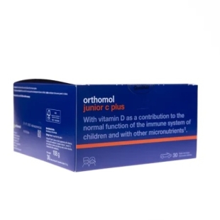 Junior C Plus cu aroma de fructe de padure, 30 plicuri cu 3 tablete masticabile, Orthomol