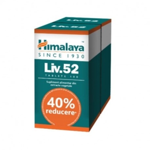 Pachet Liv 52, 100 + 100 tablete, Himalaya