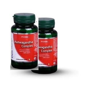 Pachet Ashwagandha Complex, 60 + 30 capsule, DVR Pharm