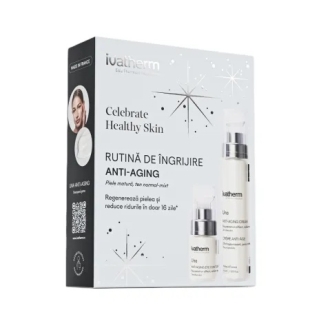 Pachet Crema anti-aging UNA, 50 ml + Crema anti-aging contur ochi UNA, 15 ml, Ivatherm