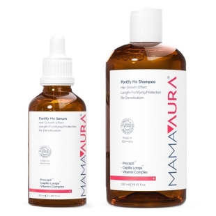 Pachet Sampon redensificator, 250 ml + Ser redensificator, 50 ml, Fortify Me, Mamaaura