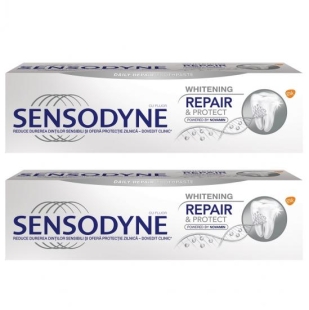 Pachet Pasta de dinti Repair & Protect Whitening, 75 ml + 75 ml, Sensodyne