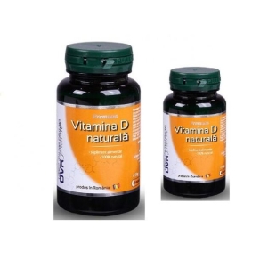 Pachet Vitamina D naturala, 60 + 30 capsule, DVR Pharm