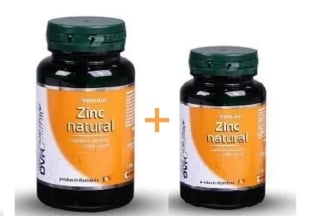 Pachet Zinc natural, 60 + 30 capsule, DVR Pharm