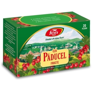 Ceai paducel fructe C20, 20 plicuri, Fares
