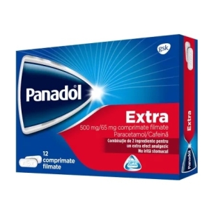 Panadol Extra, 500 mg, 12 comprimate, GSK (Haleon)