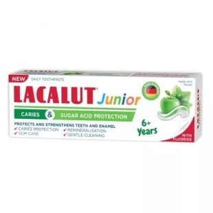 Pasta de dinti Junior, +6 ani, 55 ml, Lacalut