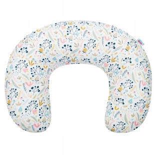 Perna alaptare, New Baby, Cranberries, Cu husa detasabila, Din bumbac, 125x16 cm, Multicolor