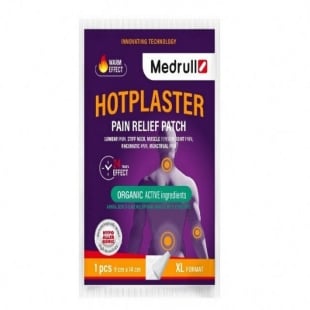Plasture termic impotriva durerii cu efect de incalzire Hotplaster, 1 bucata, Medrull