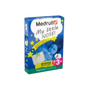 Plasturi aromatici pentru respiratie usoara My Little Nose, 5 bucati, Medrull