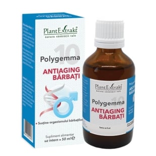 Polygemma 10, Antiaging Barbati, 50 ml, PlantExtrakt
