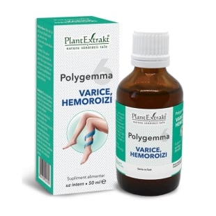 Polygemma 6, Varice si Hemoroizi, 50 ml, PlantExtrakt